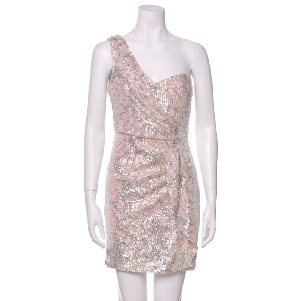 Parker Black sequin dress size 4 BRAND NEW w Tag